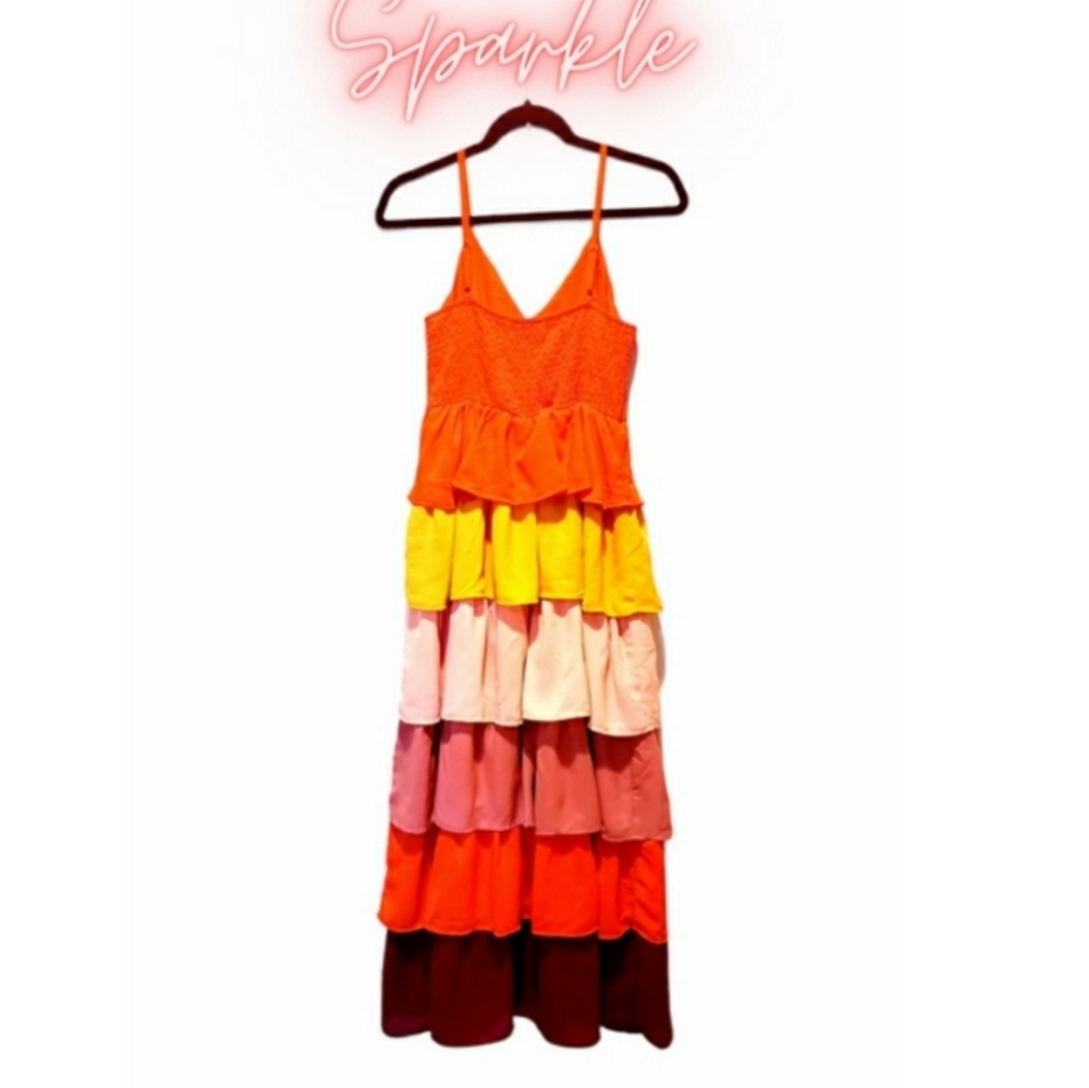 Final Price PRIVY MULTICOLOR MAXI DRESS SIZE S - Picture 4 of 7